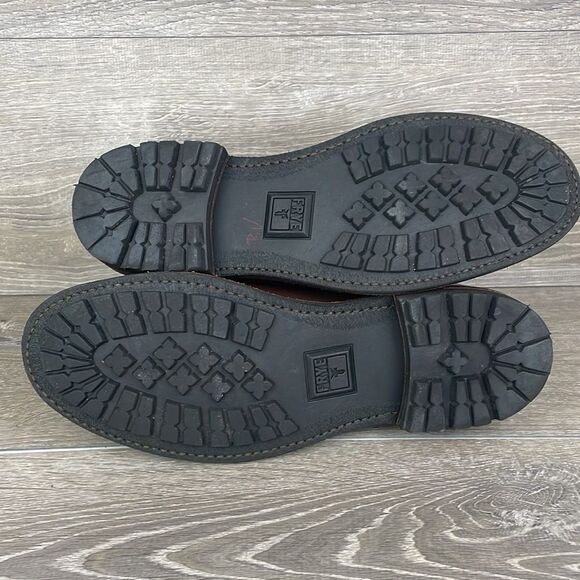 Frye Bowery Chelsea 3487186 Men's Sz 10.5D Dark Brown Leather Pull On Lug Boots - Picture 8 of 16